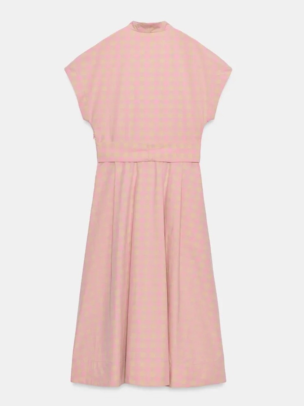 ZARA CHECK PLAID POPLIN DRESS ZW COLLECTION - Picture 7 of 11
